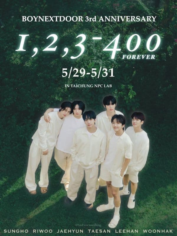 BOYNEXTDOOR 3rd ANNIVERSARY - 1,2,3-400 FOREVER