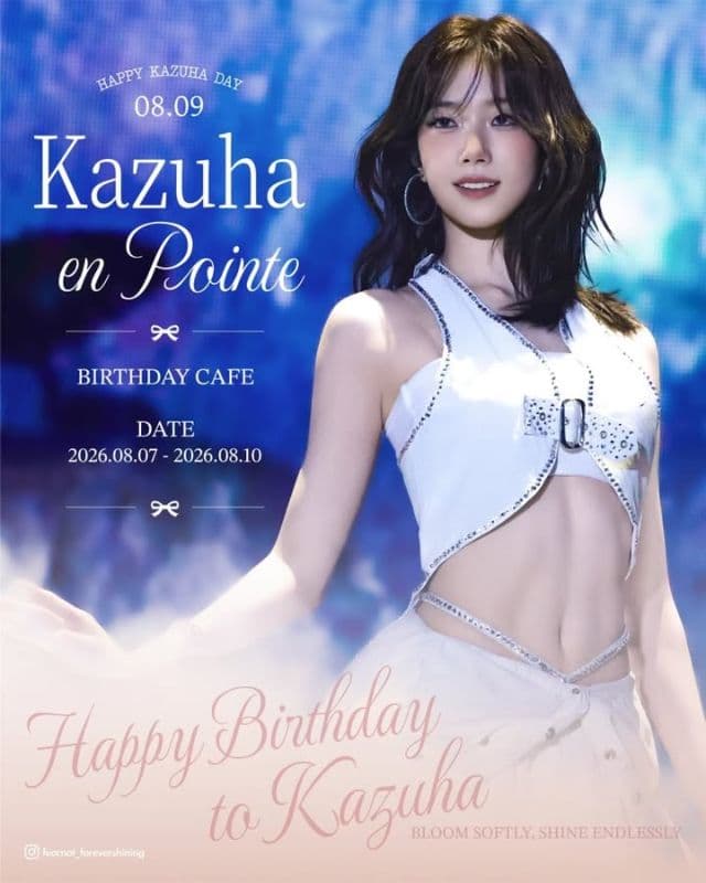 2026 Kazuha birthday cafe - Kazuha en pointe