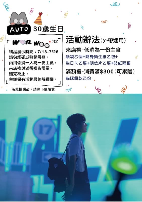 留住wonwoo30歲生日的瞬間