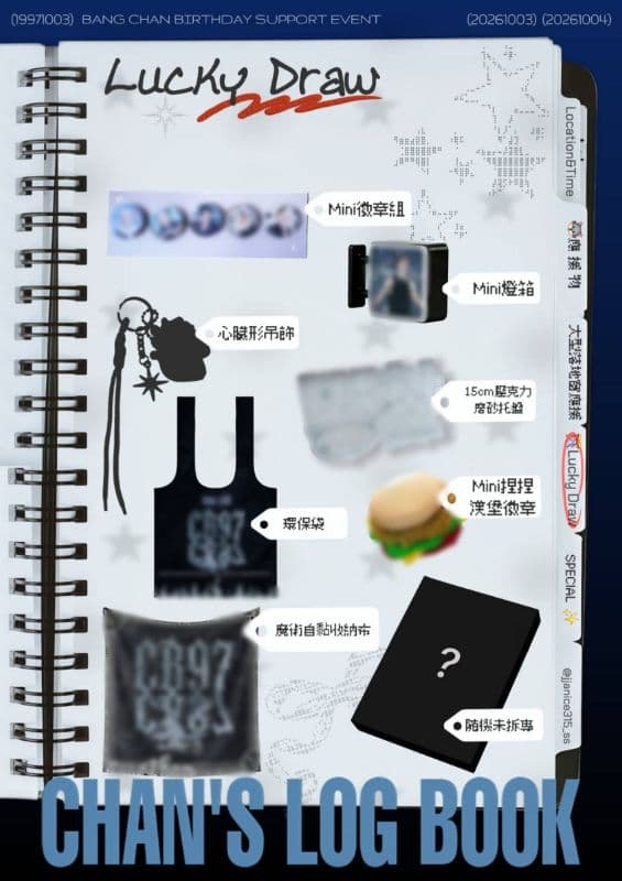 + CHAN'S LOG BOOK - 方燦🐺 Birthday Support  Event in Taipei +